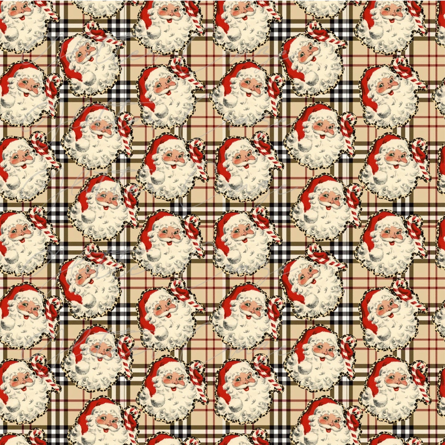 Burberry Santa - Adhesive Vinyl Sheets