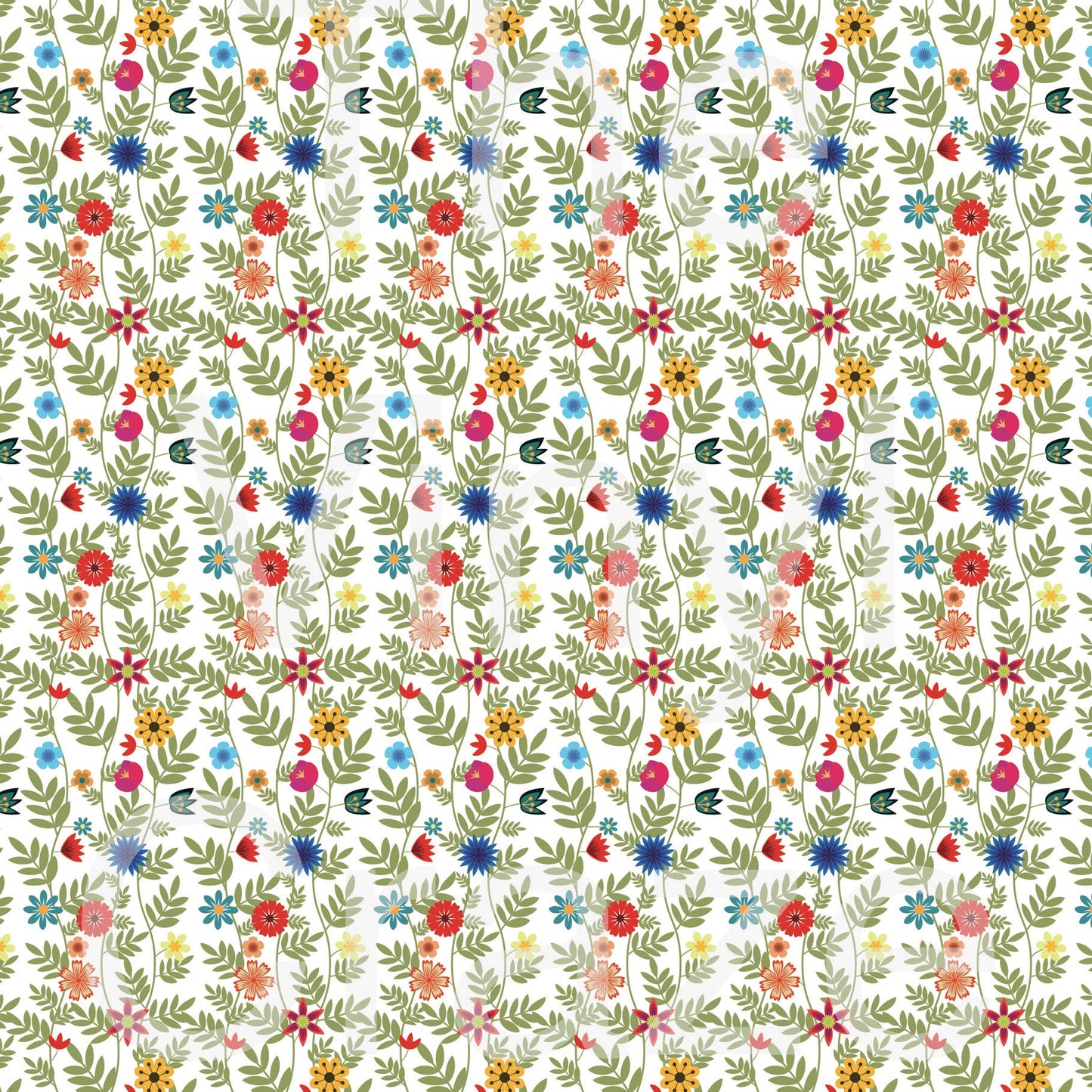 Pioneer Flower Pattern - Adhesive Vinyl Sheets