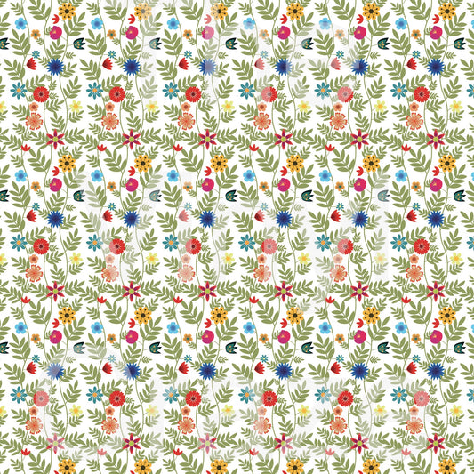 Pioneer Flower Pattern - Adhesive Vinyl Sheets