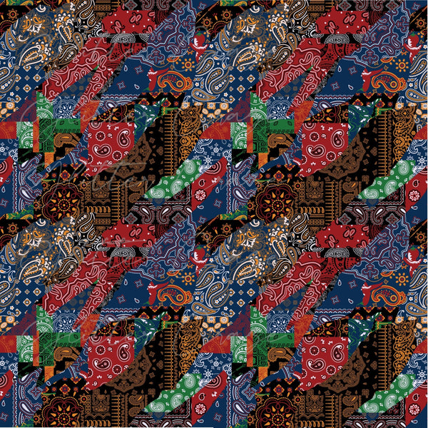 Patchwork Bandana - Adhesive Vinyl Sheets