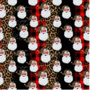 Cheetah Santa - Adhesive Vinyl Sheets