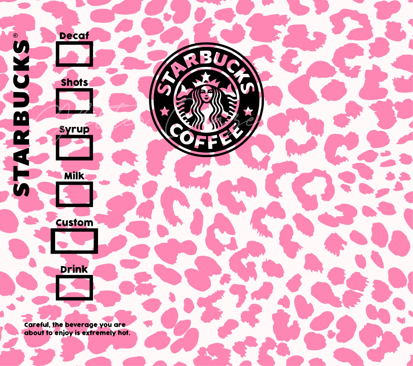 Starbux Pink - Adhesive Vinyl Wrap