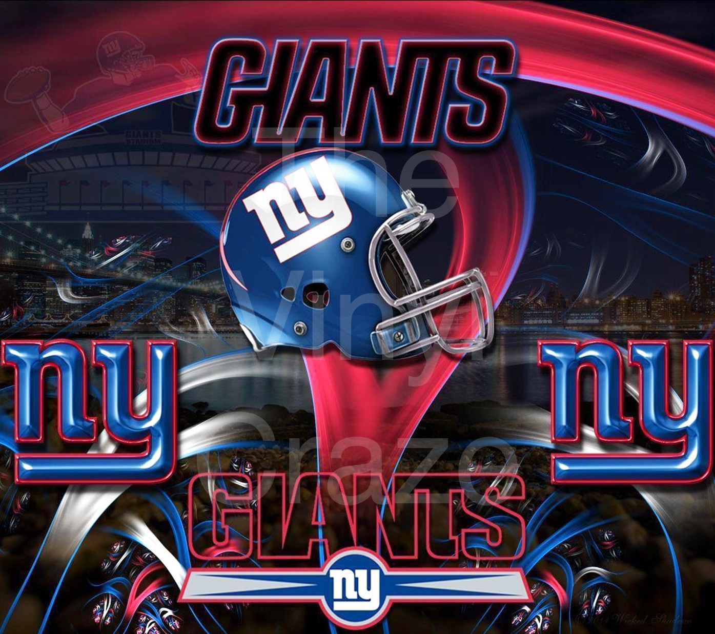 Giants - Adhesive Vinyl Wrap