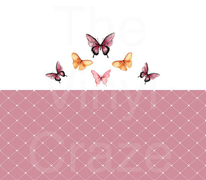 Diamond Butterflies - Adhesive Vinyl Wrap