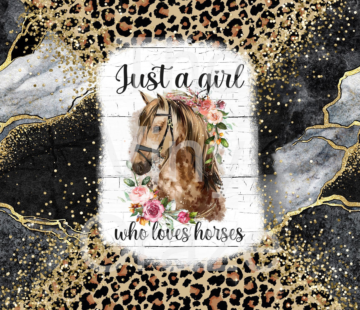 Just A Girl Who Loves Horses - Adhesive Vinyl Wrap