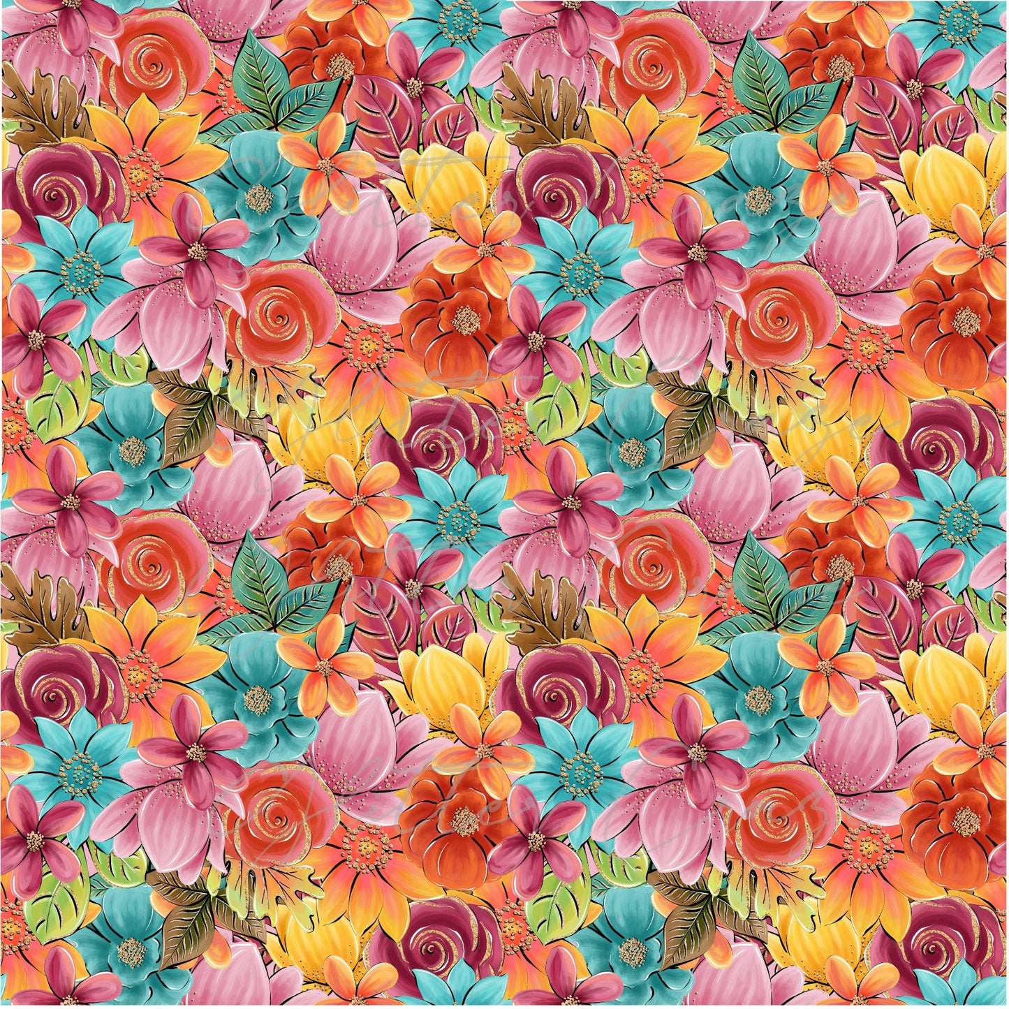 Blooming Beauty Adhesive Vinyl Sheets