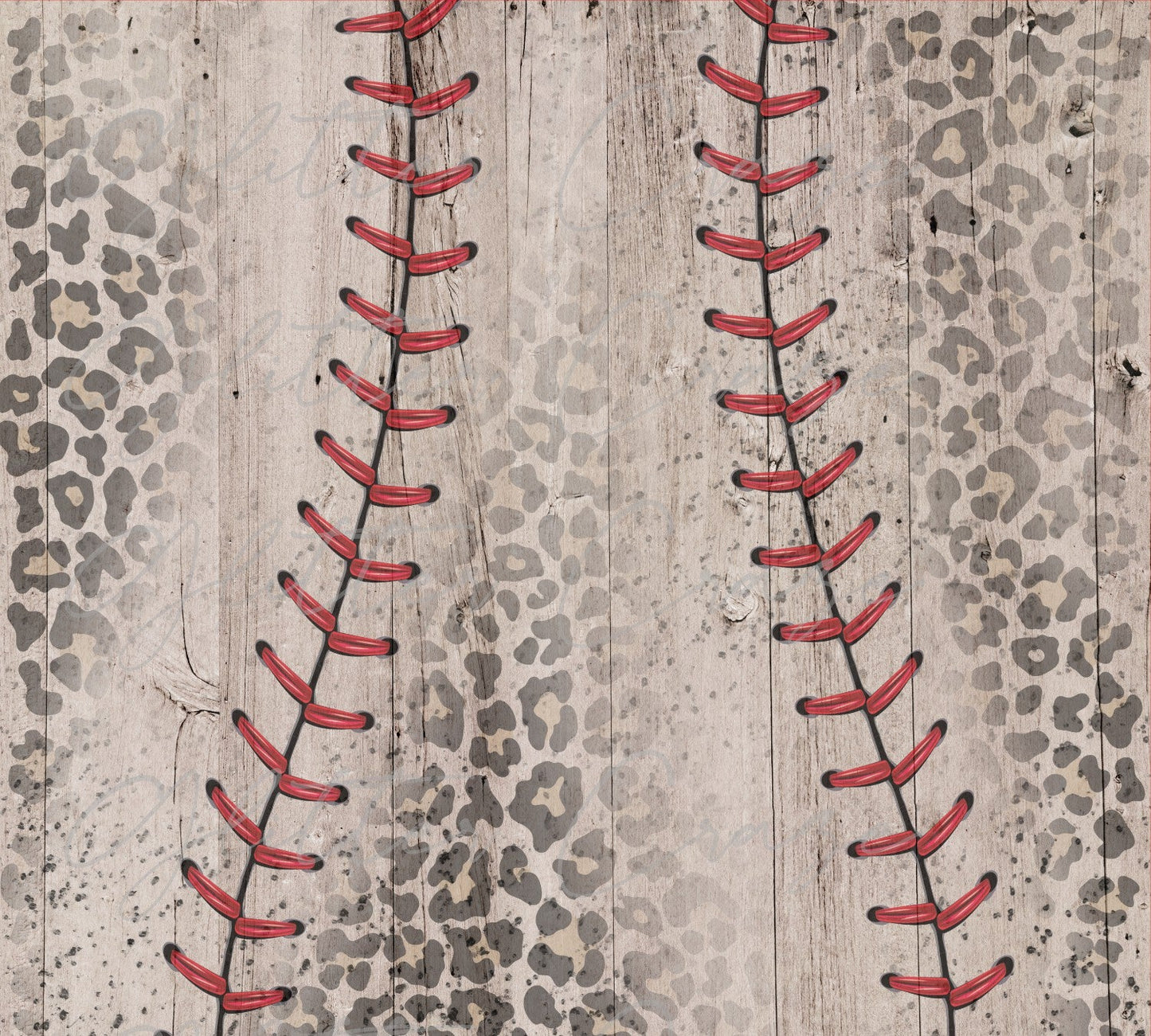 Baseball Leopard - Adhesive Vinyl Wrap