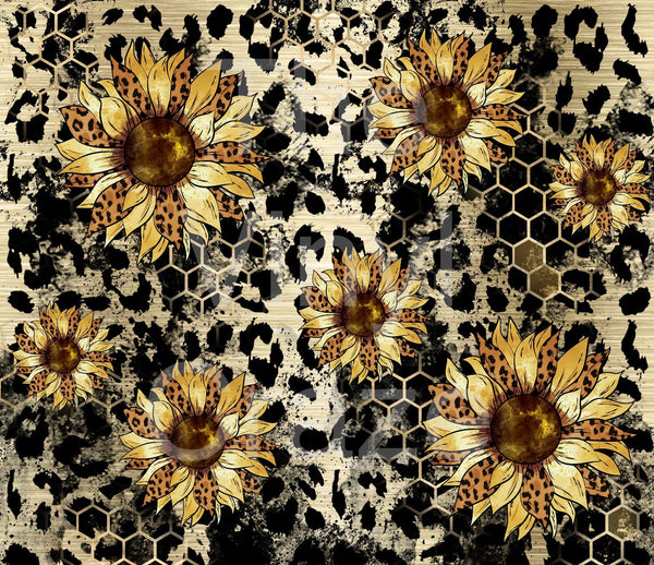 Sunflower Honeycomb - Adhesive Vinyl Wrap