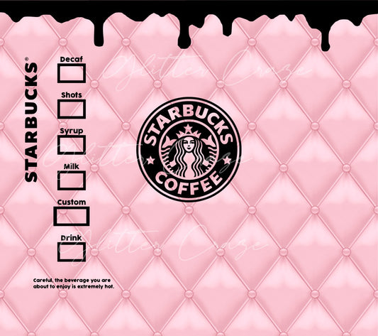 Pink Bougie Starbux - Adhesive Vinyl Wrap