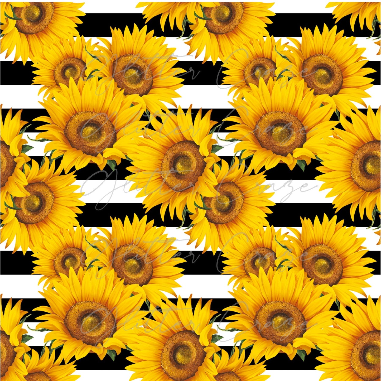 Large Sunflower Stripe - Adhesive Vinyl Sheets