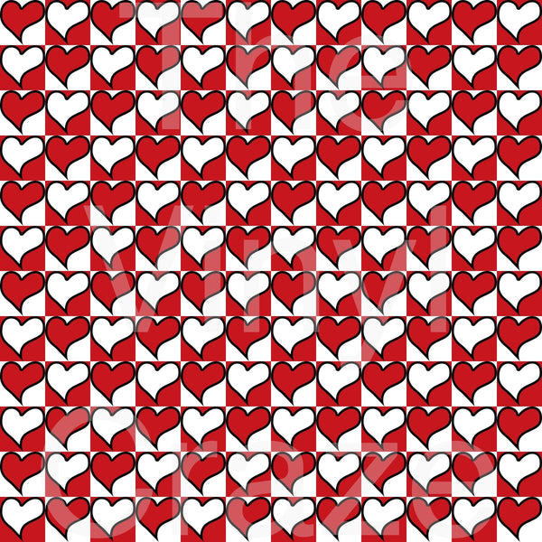 Coordinating Valentine - Adhesive Vinyl 12x12 Sheets