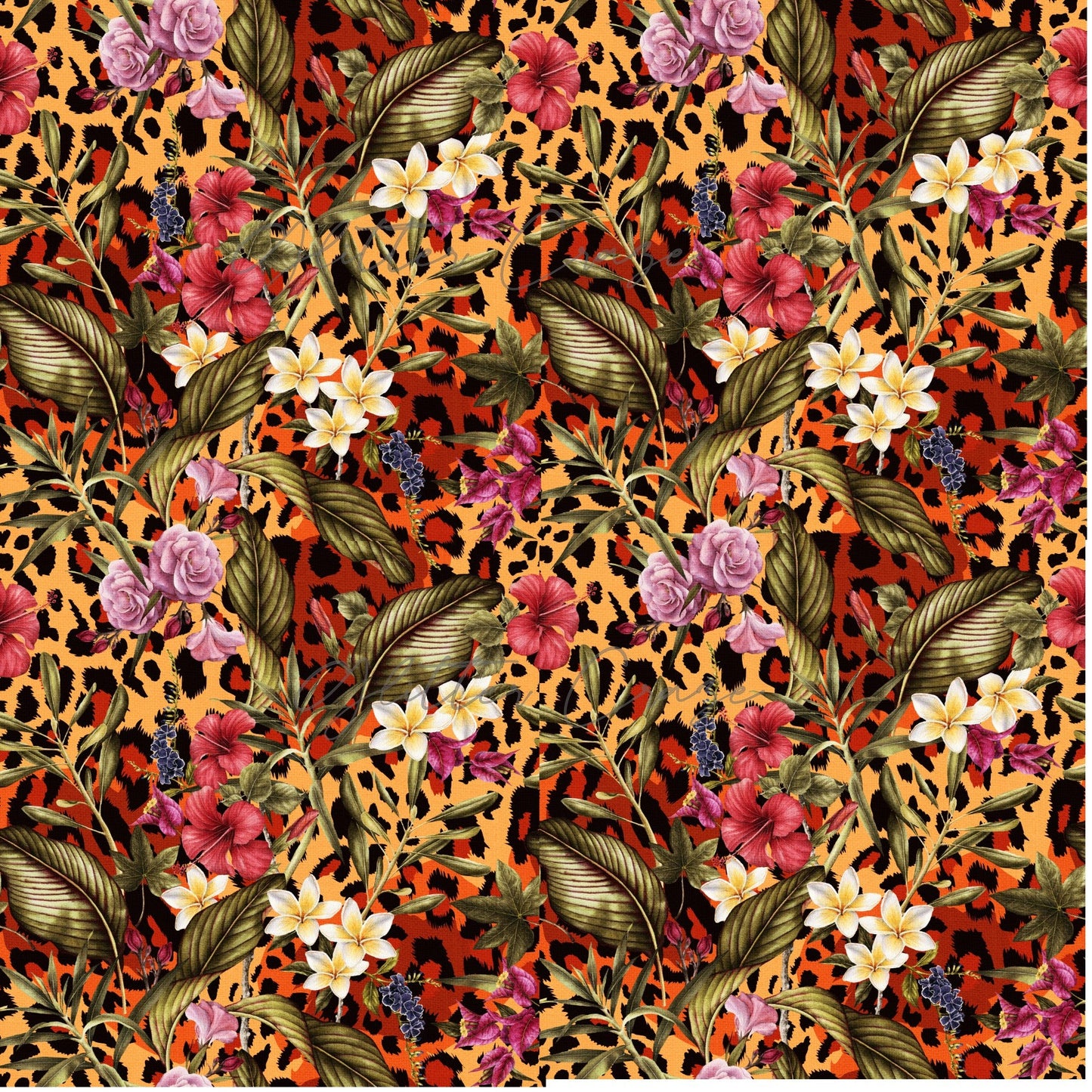 Tropical Leopard 2 - Adhesive Vinyl Sheets