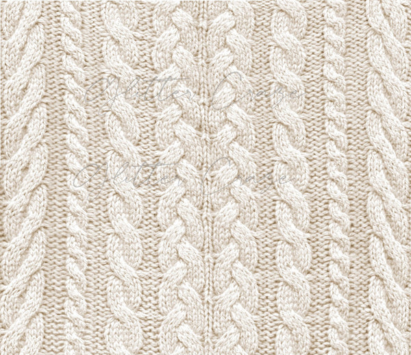 Cable Knit Sweater - Adhesive Vinyl 12x12 Sheet