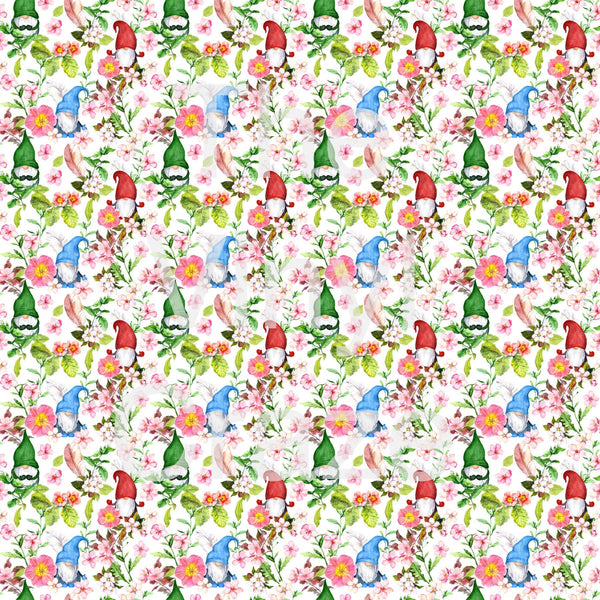 Springtime Gnomes - Adhesive Vinyl 12x12 Sheet