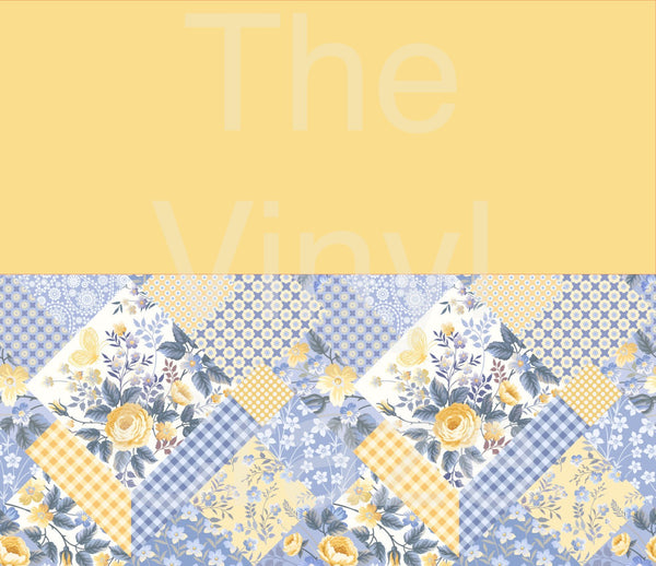 Yellow Spring Patchwork - Adhesive Vinyl Wrap
