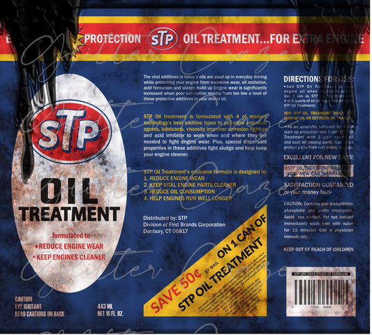 STP Oil - Adhesive Vinyl Wrap