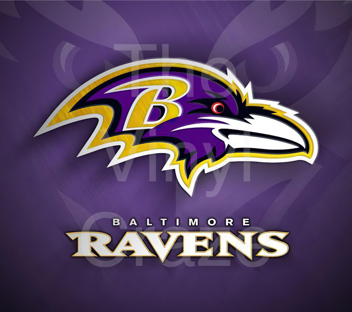 Ravens - Adhesive Vinyl Wrap