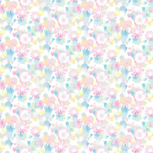 Easter Flowers - Adhesive Vinyl 12x12 Sheet