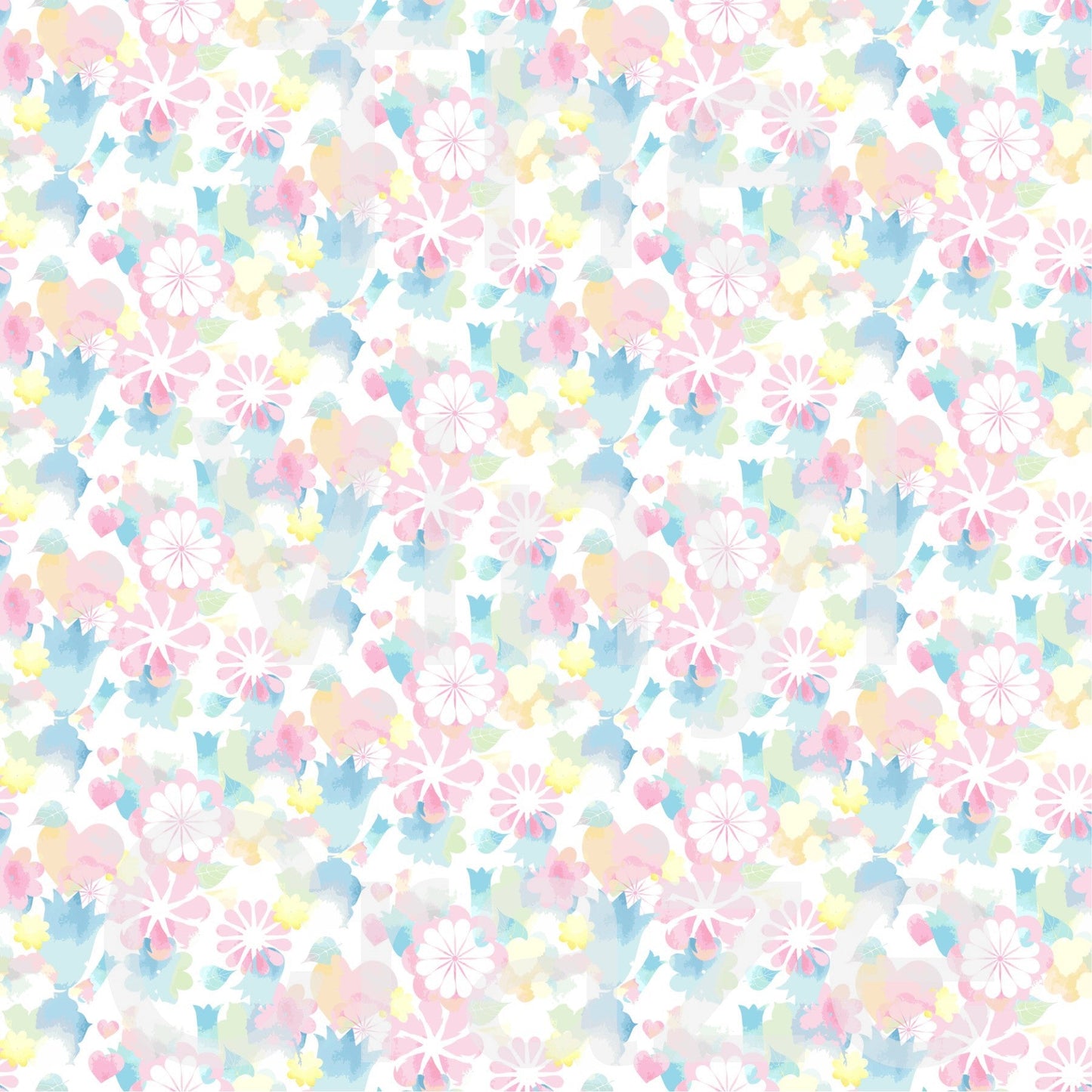 Easter Flowers - Adhesive Vinyl 12x12 Sheet