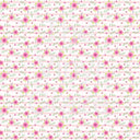 Romantic Pink Striped Flowers - Adhesive Vinyl 12x2 Sheet