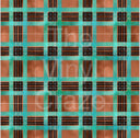 Copper Teal Plaid - Adhesive Vinyl Wrap