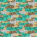 Leopard Turquoise Spots - Adhesive Vinyl Sheets