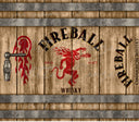 Fireball Whiskey - Adhesive Vinyl Wrap