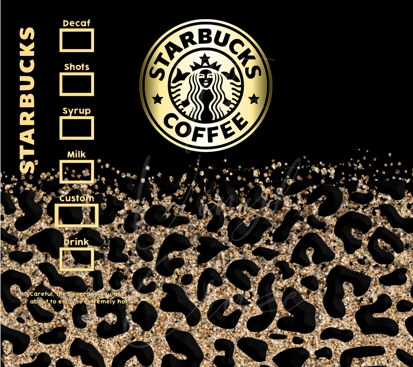 Cheetah Starbux - Adhesive Vinyl Wrap