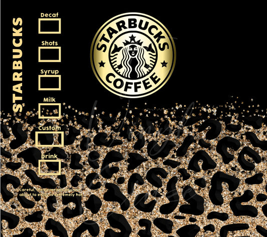 Cheetah Starbux - Adhesive Vinyl Wrap