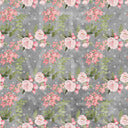 Rose Polka Dot On Gray -Adhesive Vinyl 12x12 Sheet