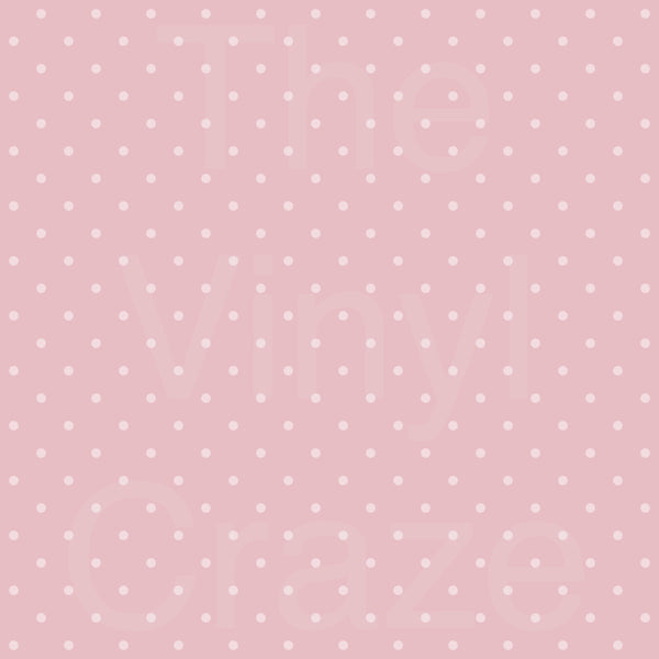 Pink On Pink Polka Dot - Adhesive Vinyl 12x12 Sheet