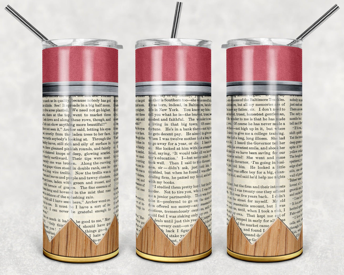 Mens Pencil English -Adhesive Vinyl Wrap