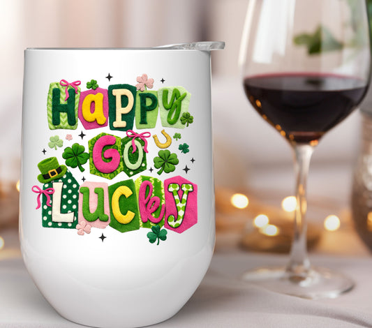 Happy Go Lucky UV DTF Decal