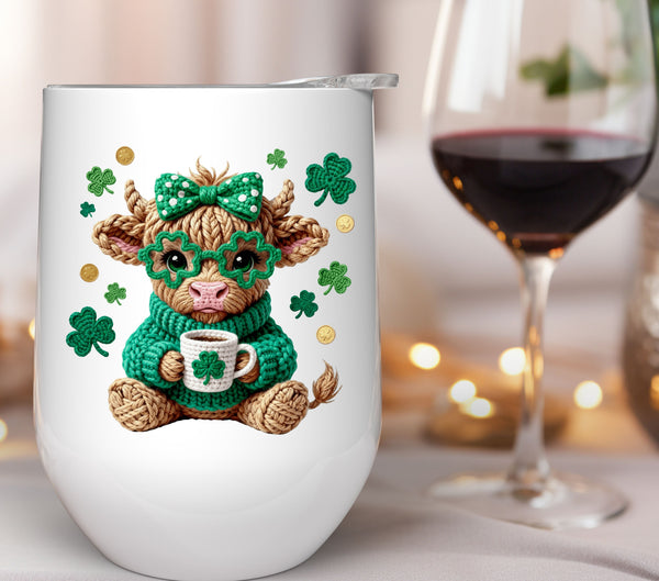 Irish Highland Faux Knit UV DTF Decal