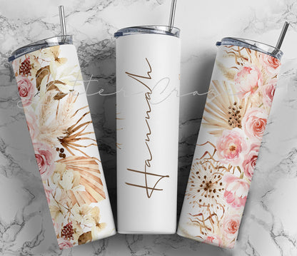 Floral Name - Adhesive Vinyl Wrap