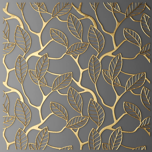 Large Print Gold Lattice - Adhesive Vinyl Sheets