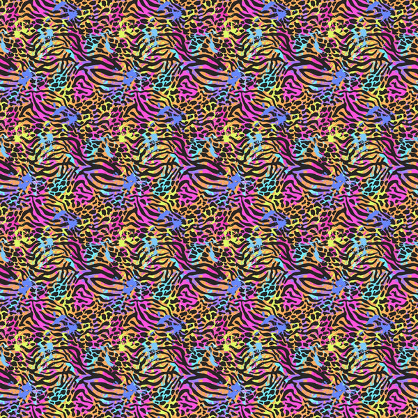Neon Animal Mix - Adhesive Vinyl Sheets