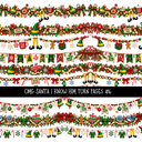 Omg Santa I Know him Torn Pages UV DTF Decal sheets 7 Designs available