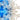 Blue And White Paint Splash - Adhesive Vinyl 12x12 Sheet
