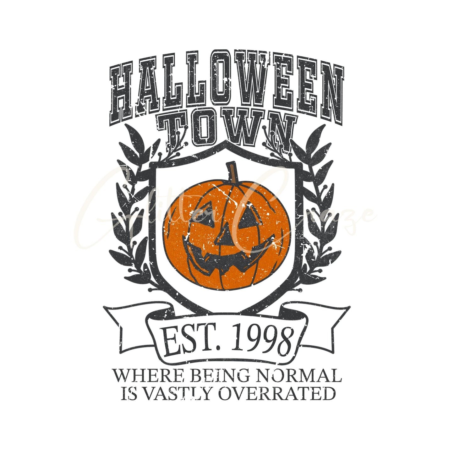 Halloween town - UV DTF Decal- 3 sizes