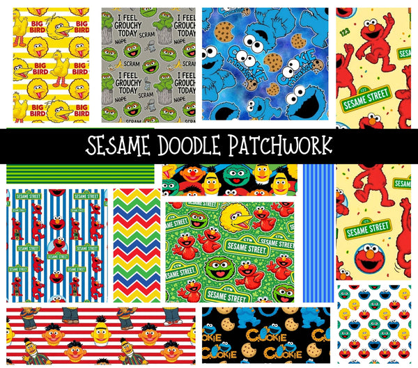Sesame Doodle Patchwork Set