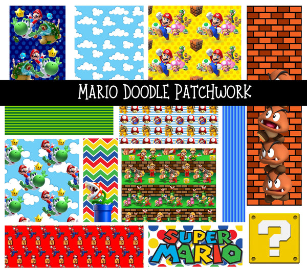 Mario Doodle Patchwork Set