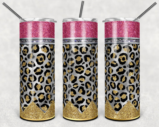 Pencil Leopard Silver - Adhesive Vinyl Wrap