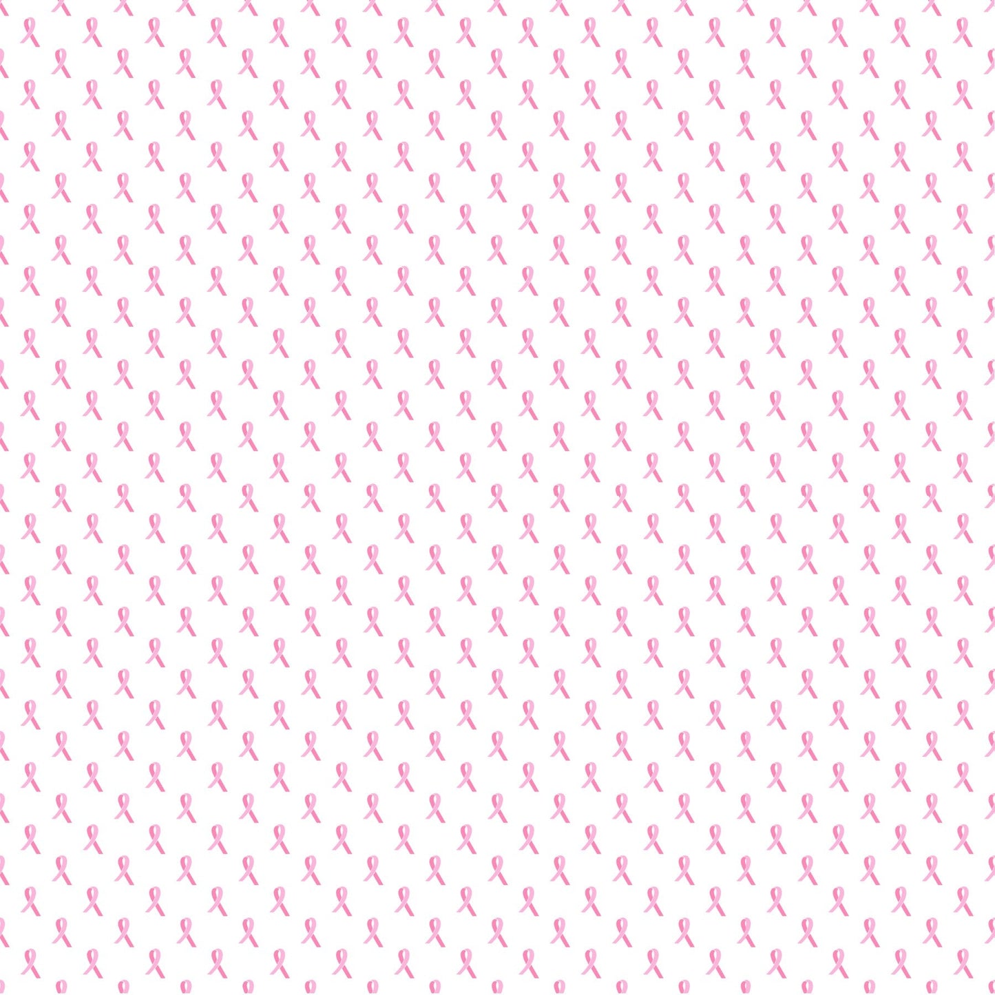 Pink On White Breast Cancer Awareness Ribbons - Adhesive Vinyl Sheets