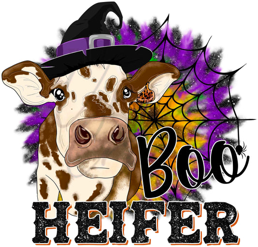 Boo Heifer - UV DTF Decal