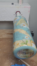 20oz Daises torn pages  completed tumbler