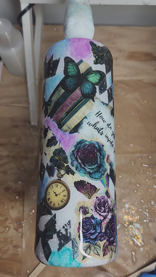 20oz Wonderland can be a dark place completed tumbler