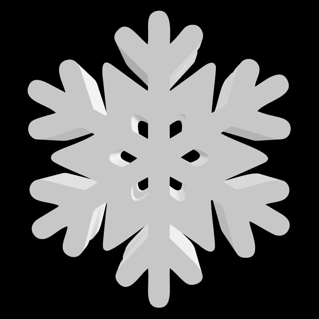 Snowflake - Straw Topper – 3D Undercover