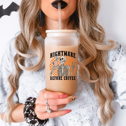 Nightmare Before Coffee - UV DTF Decal