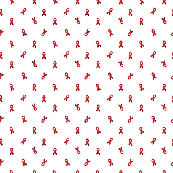 Red Awareness Ribbons - Adhesive Vinyl 12x12 Sheet
